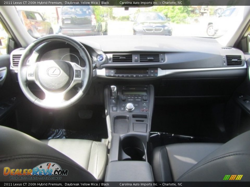 2011 Lexus CT 200h Hybrid Premium Daybreak Yellow Mica / Black Photo #13