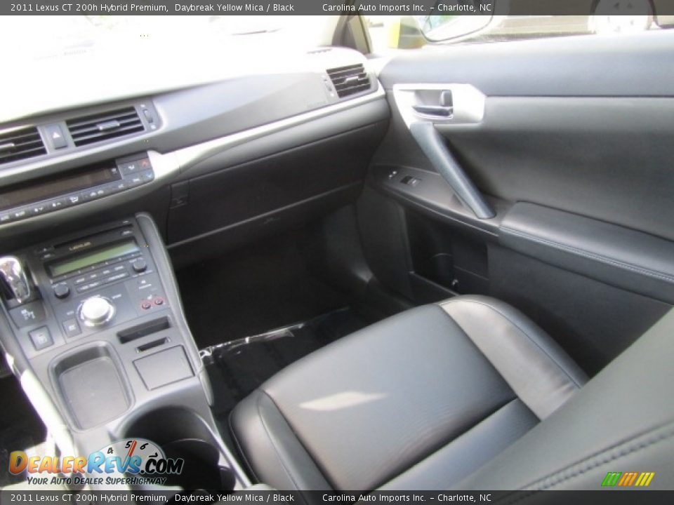 2011 Lexus CT 200h Hybrid Premium Daybreak Yellow Mica / Black Photo #14