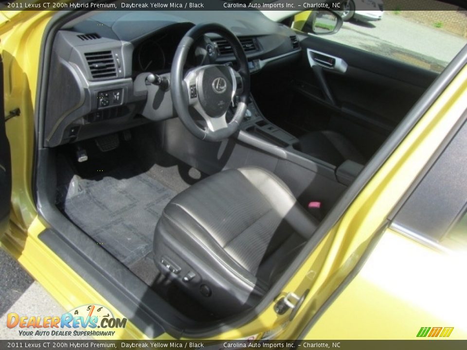 2011 Lexus CT 200h Hybrid Premium Daybreak Yellow Mica / Black Photo #16