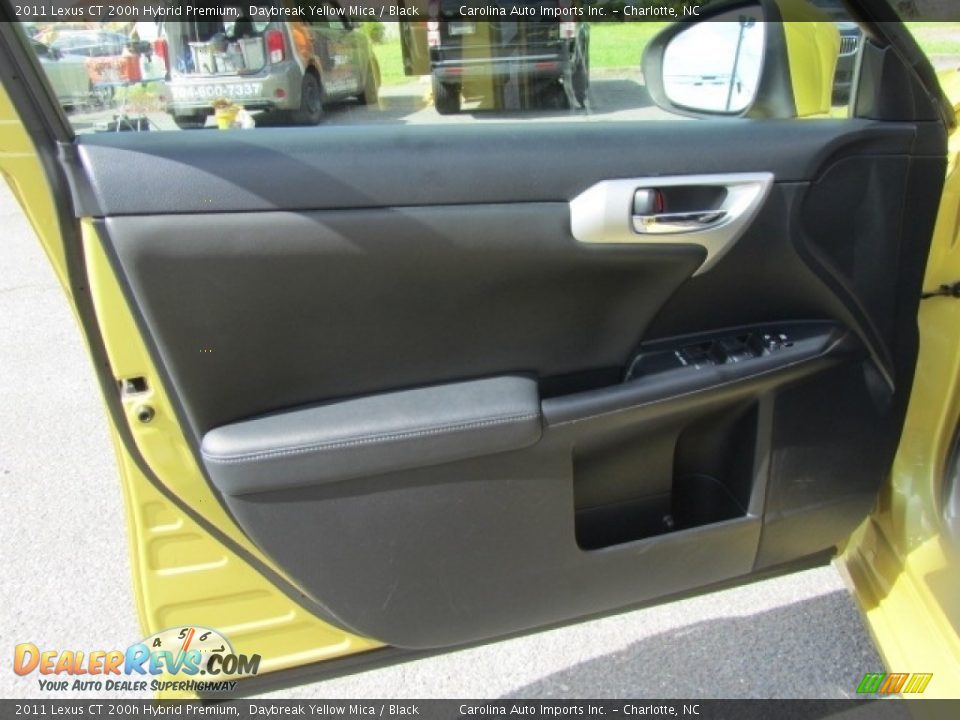 2011 Lexus CT 200h Hybrid Premium Daybreak Yellow Mica / Black Photo #17