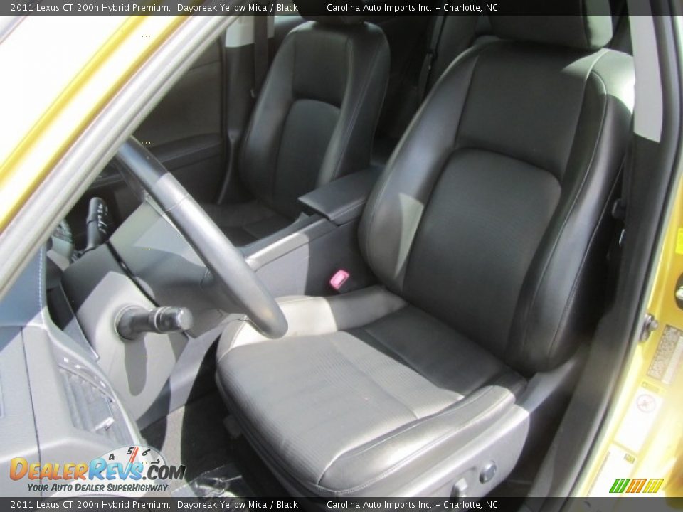 2011 Lexus CT 200h Hybrid Premium Daybreak Yellow Mica / Black Photo #18