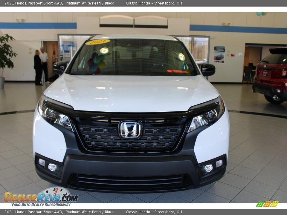 2021 Honda Passport Sport AWD Platinum White Pearl / Black Photo #2