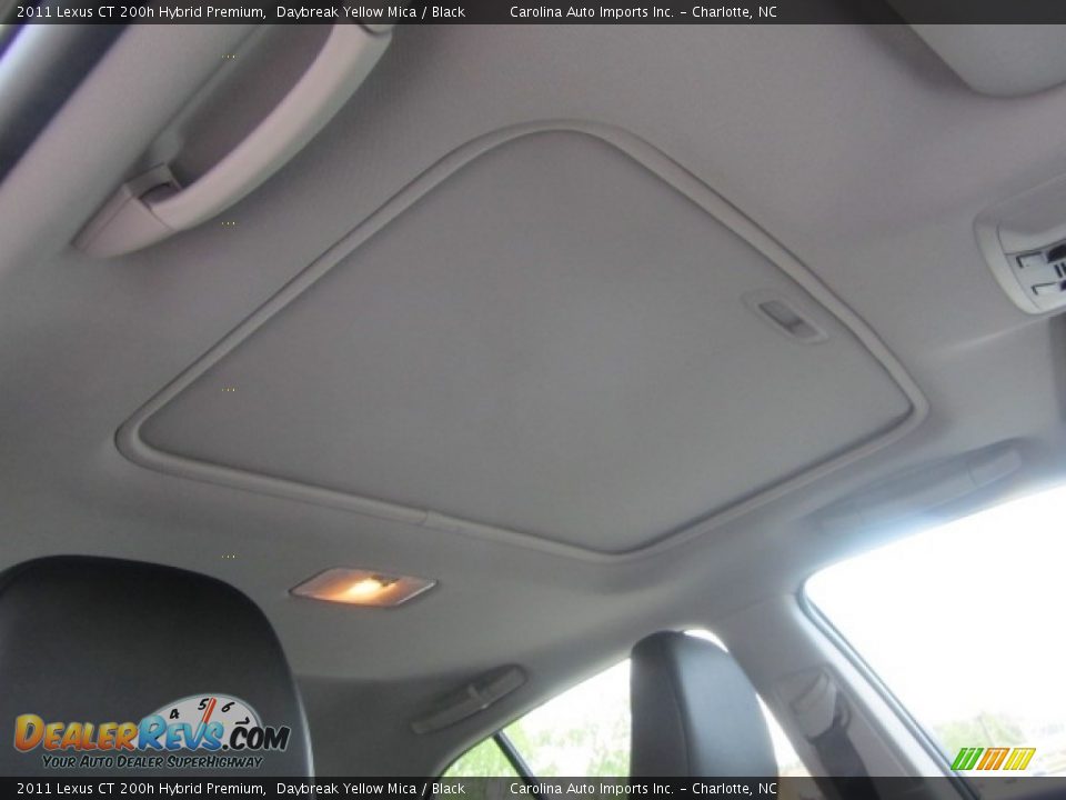 2011 Lexus CT 200h Hybrid Premium Daybreak Yellow Mica / Black Photo #23