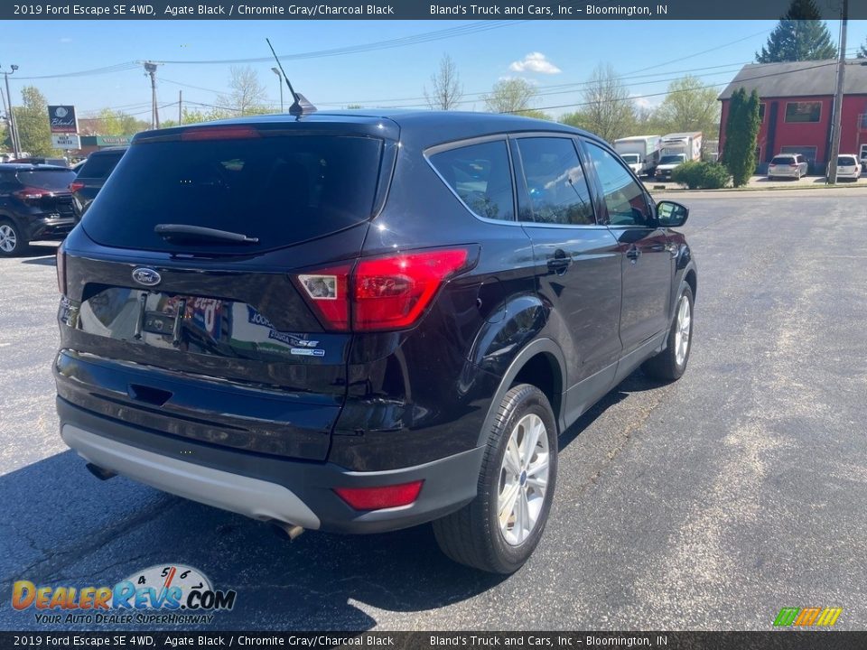 2019 Ford Escape SE 4WD Agate Black / Chromite Gray/Charcoal Black Photo #5