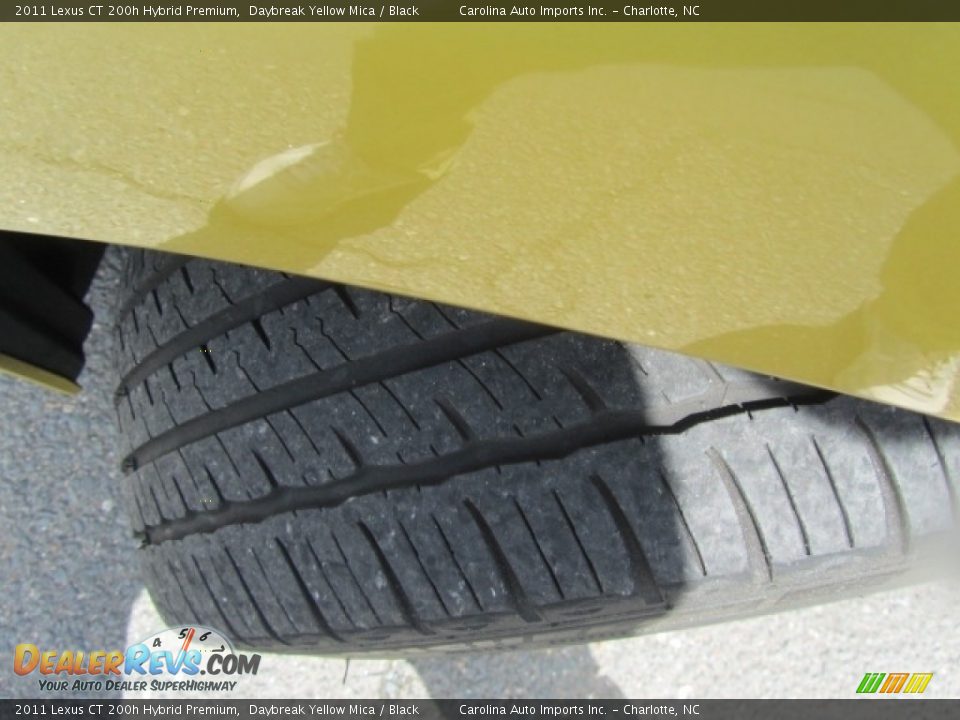 2011 Lexus CT 200h Hybrid Premium Daybreak Yellow Mica / Black Photo #27