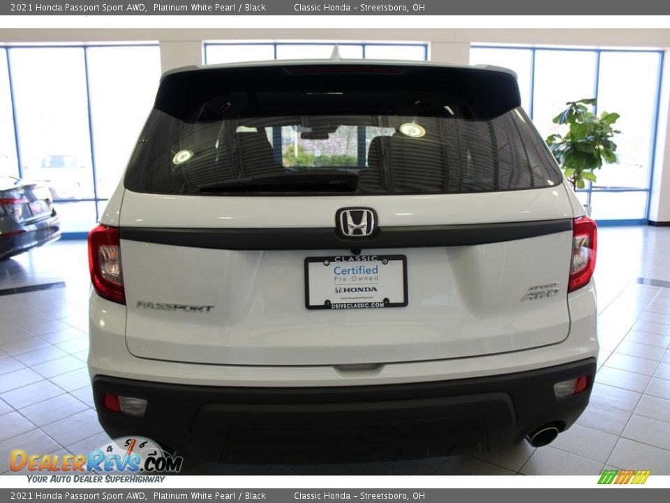 2021 Honda Passport Sport AWD Platinum White Pearl / Black Photo #8