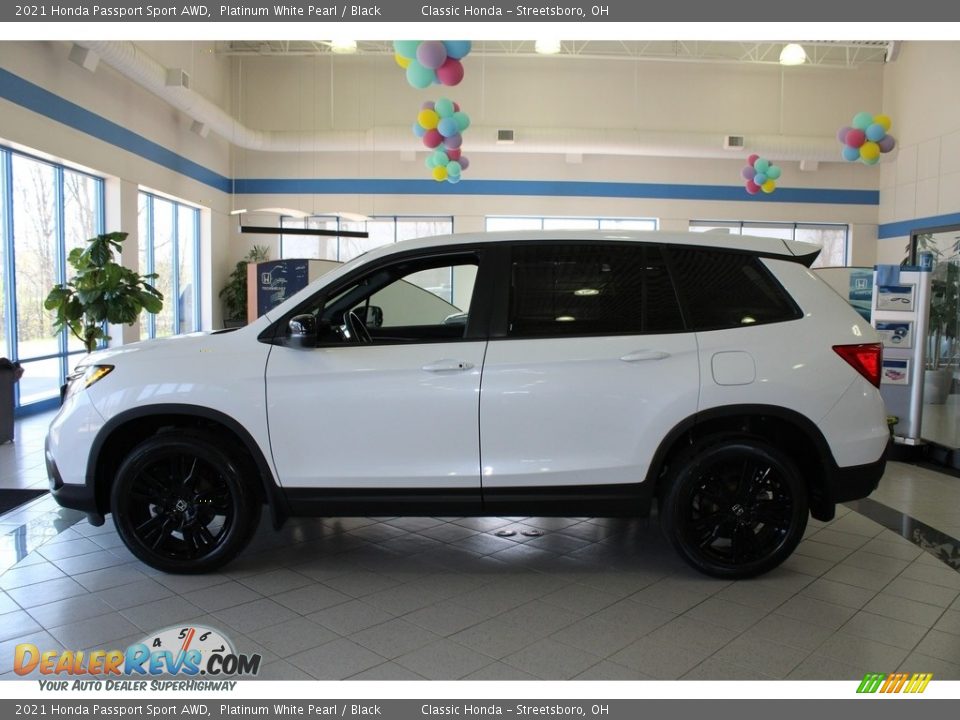 2021 Honda Passport Sport AWD Platinum White Pearl / Black Photo #10