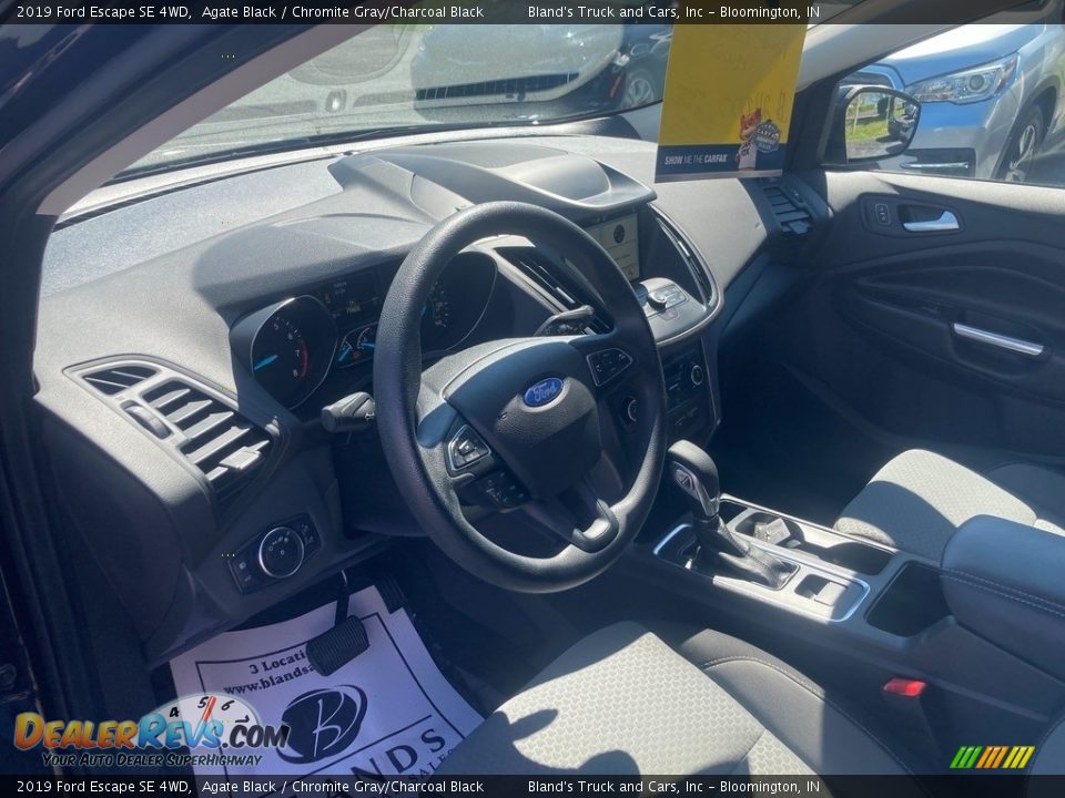 2019 Ford Escape SE 4WD Agate Black / Chromite Gray/Charcoal Black Photo #10