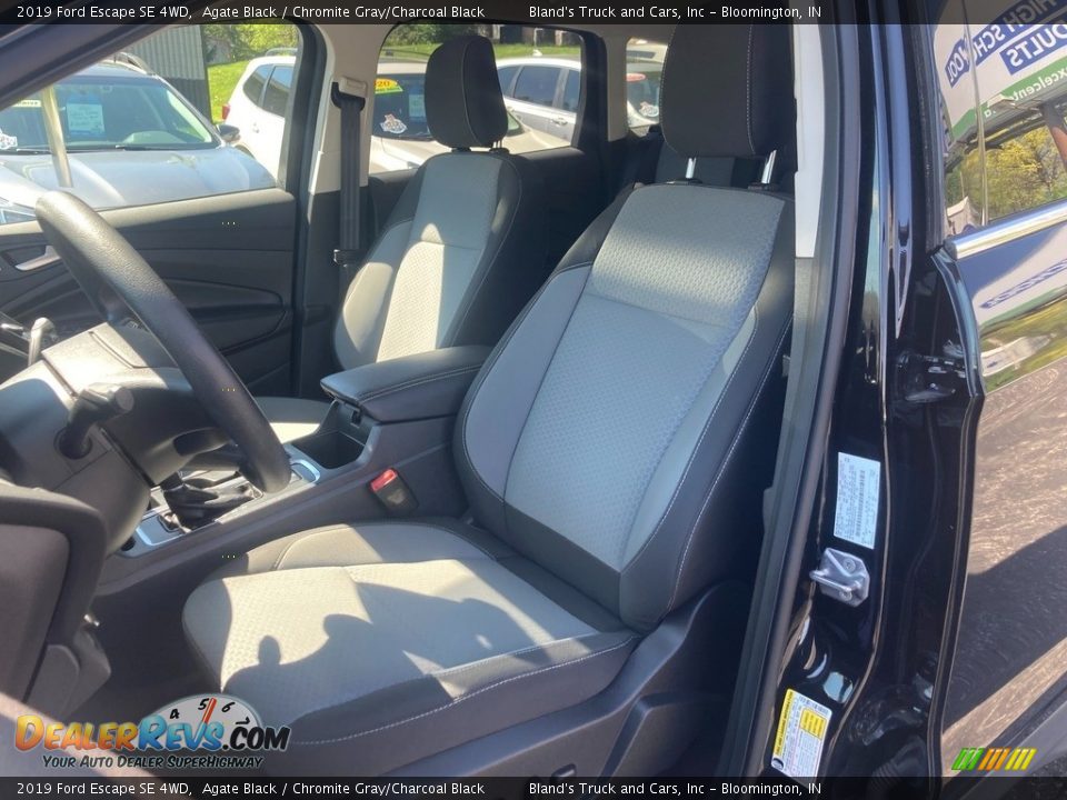 2019 Ford Escape SE 4WD Agate Black / Chromite Gray/Charcoal Black Photo #12