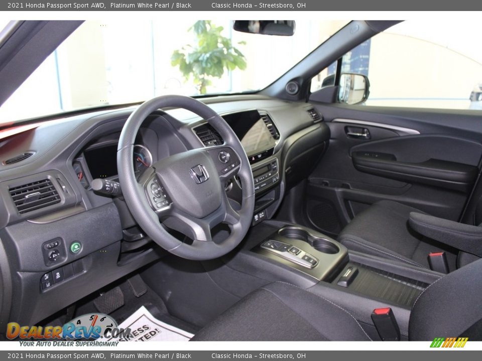 2021 Honda Passport Sport AWD Platinum White Pearl / Black Photo #26