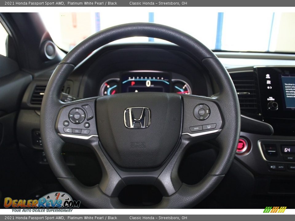 2021 Honda Passport Sport AWD Platinum White Pearl / Black Photo #29