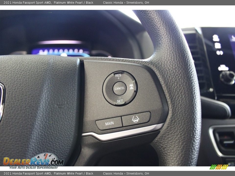 2021 Honda Passport Sport AWD Platinum White Pearl / Black Photo #31
