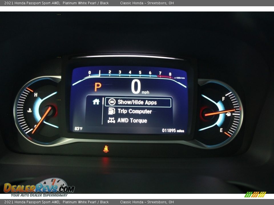 2021 Honda Passport Sport AWD Platinum White Pearl / Black Photo #32