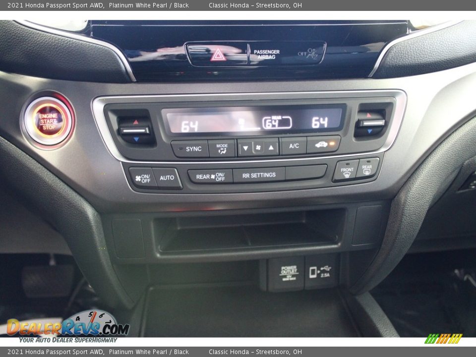 2021 Honda Passport Sport AWD Platinum White Pearl / Black Photo #34