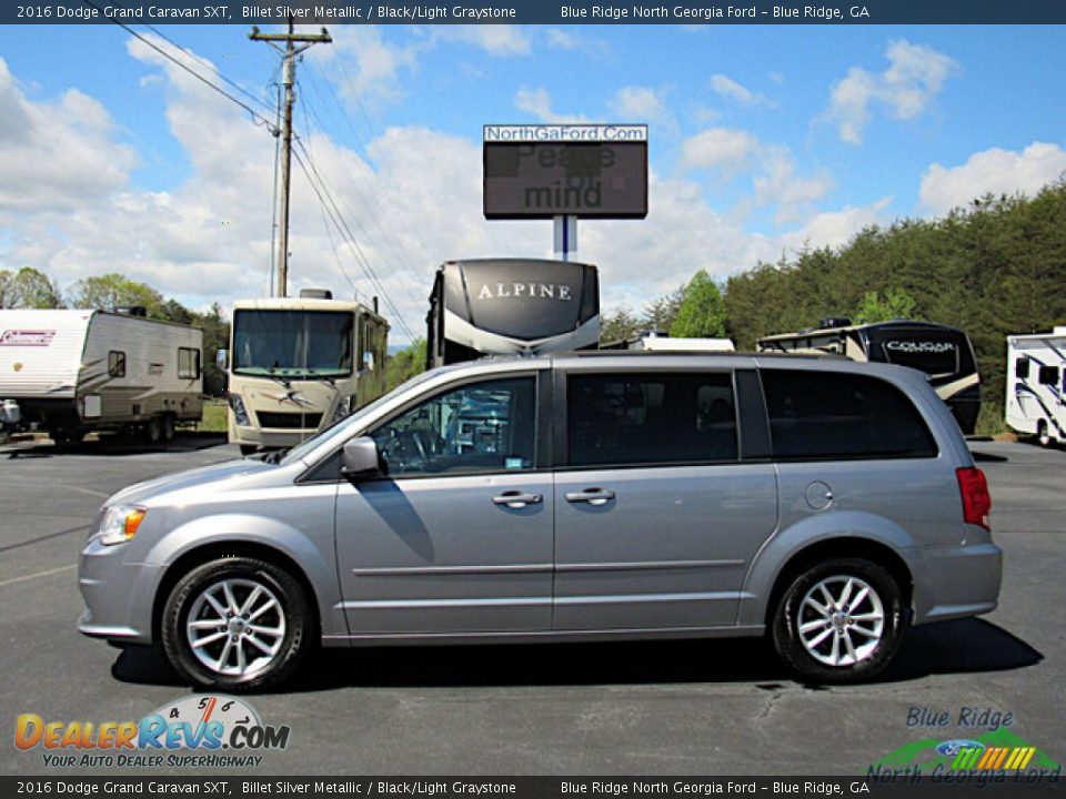 2016 Dodge Grand Caravan SXT Billet Silver Metallic / Black/Light Graystone Photo #2