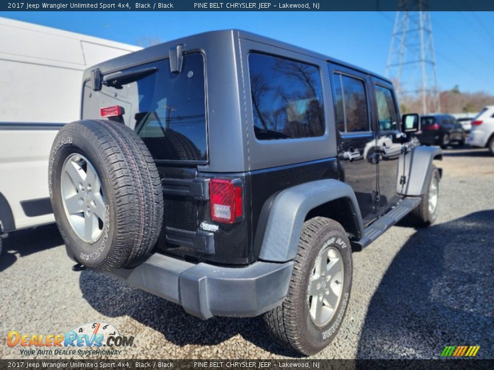 2017 Jeep Wrangler Unlimited Sport 4x4 Black / Black Photo #3