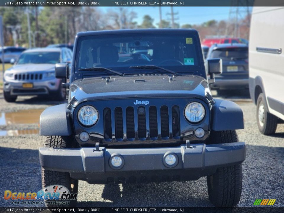 2017 Jeep Wrangler Unlimited Sport 4x4 Black / Black Photo #7