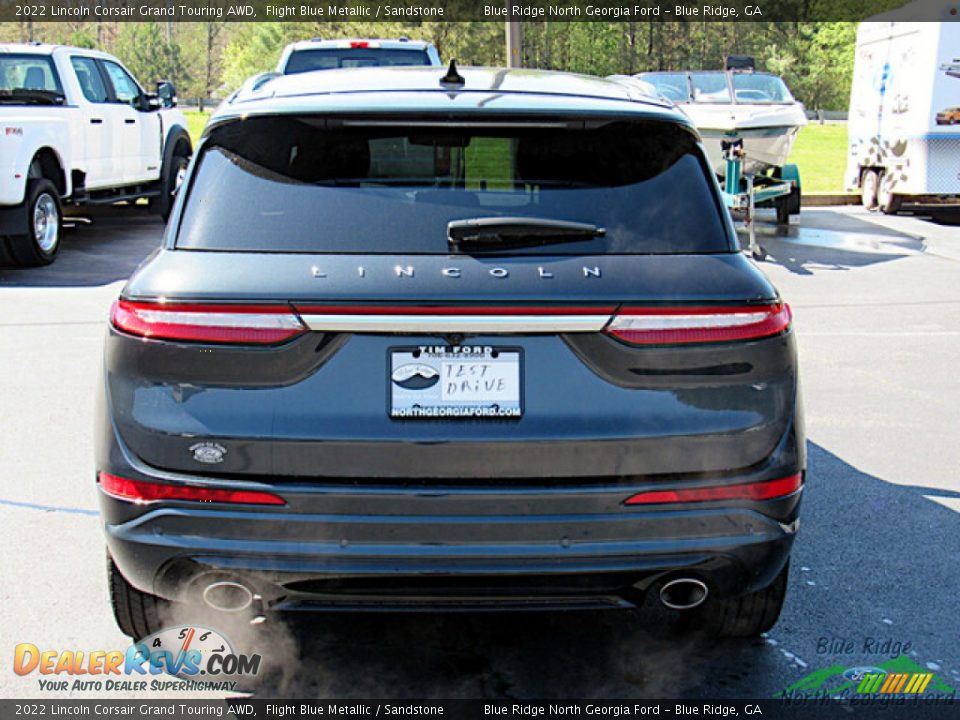 2022 Lincoln Corsair Grand Touring AWD Flight Blue Metallic / Sandstone Photo #4