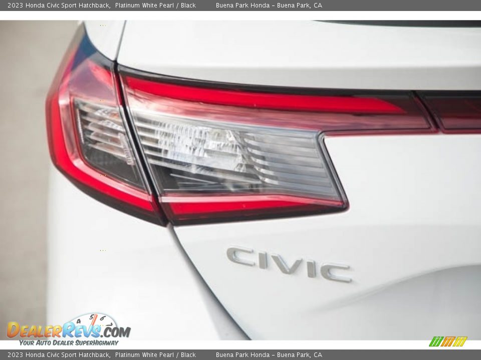 2023 Honda Civic Sport Hatchback Platinum White Pearl / Black Photo #6