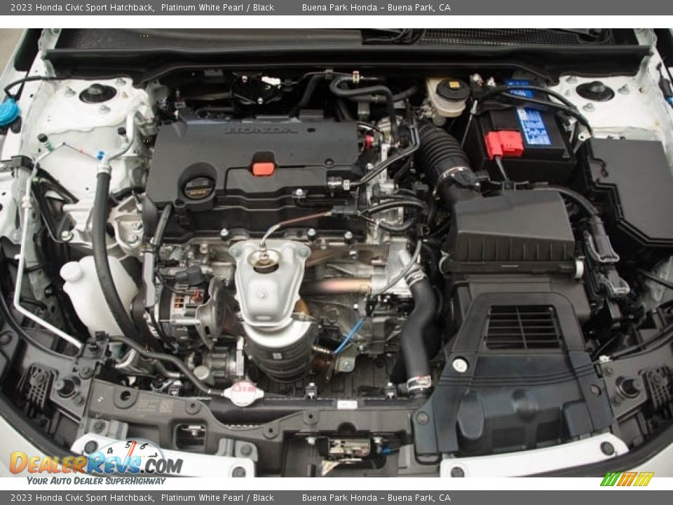 2023 Honda Civic Sport Hatchback Platinum White Pearl / Black Photo #9