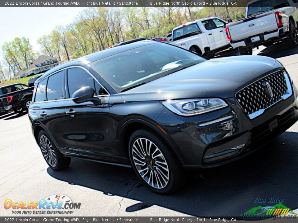 2022 Lincoln Corsair Grand Touring AWD Flight Blue Metallic / Sandstone Photo #29