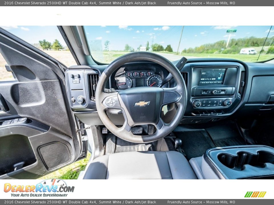 2016 Chevrolet Silverado 2500HD WT Double Cab 4x4 Summit White / Dark Ash/Jet Black Photo #27