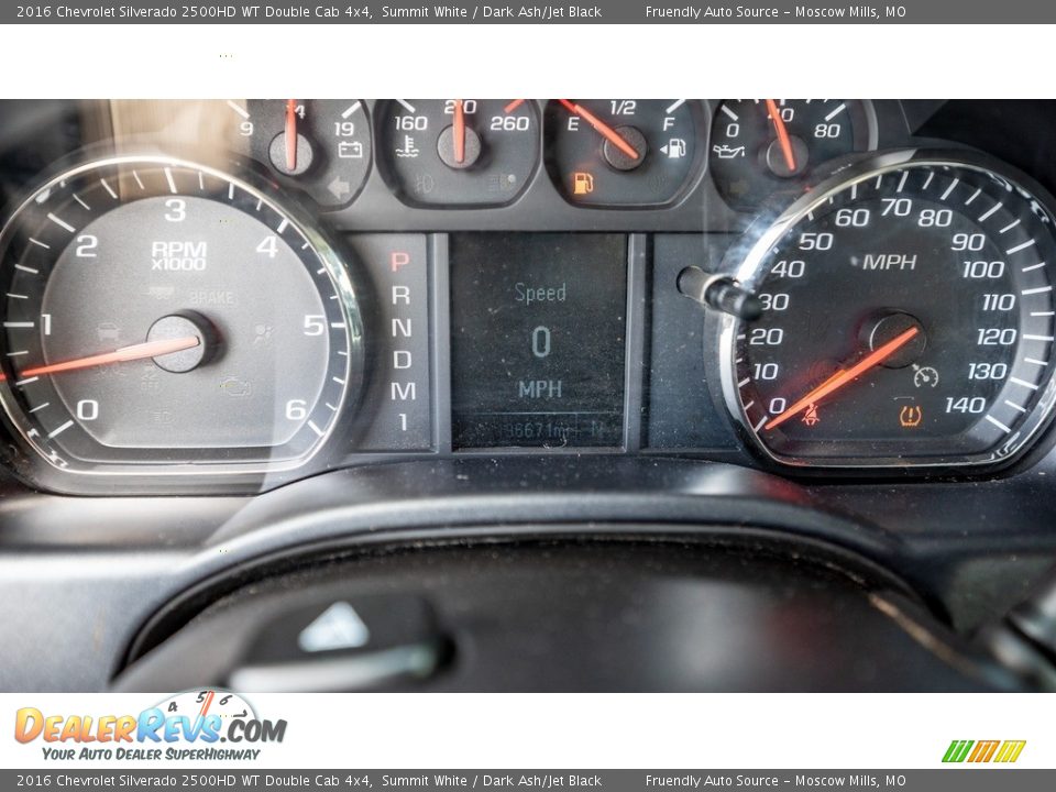 2016 Chevrolet Silverado 2500HD WT Double Cab 4x4 Gauges Photo #28