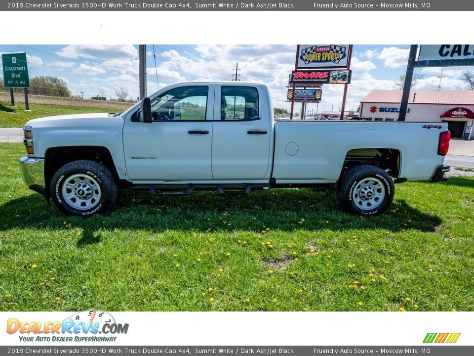 2018 Chevrolet Silverado 3500HD Work Truck Double Cab 4x4 Summit White / Dark Ash/Jet Black Photo #7