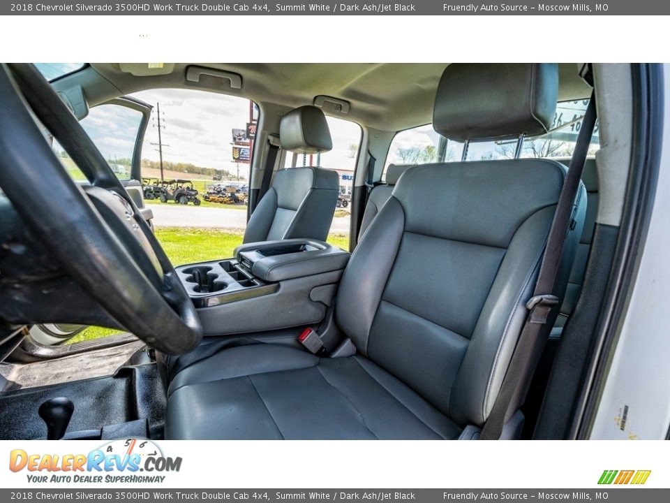Front Seat of 2018 Chevrolet Silverado 3500HD Work Truck Double Cab 4x4 Photo #17