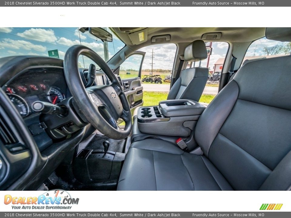 Front Seat of 2018 Chevrolet Silverado 3500HD Work Truck Double Cab 4x4 Photo #18