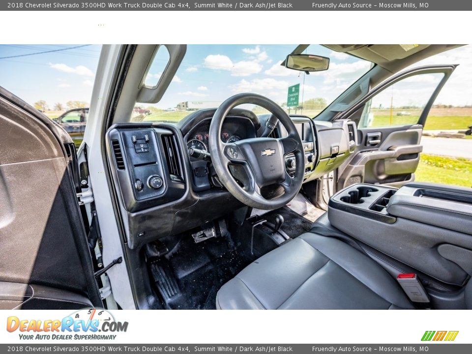 Dark Ash/Jet Black Interior - 2018 Chevrolet Silverado 3500HD Work Truck Double Cab 4x4 Photo #19
