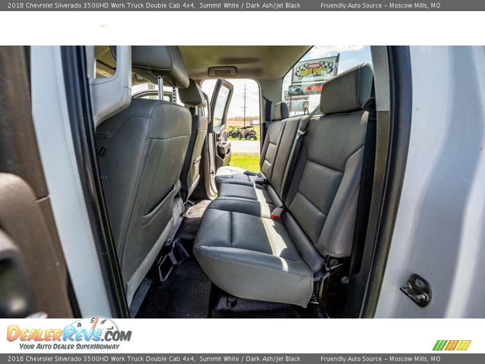 Rear Seat of 2018 Chevrolet Silverado 3500HD Work Truck Double Cab 4x4 Photo #20