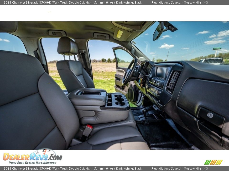 2018 Chevrolet Silverado 3500HD Work Truck Double Cab 4x4 Summit White / Dark Ash/Jet Black Photo #24