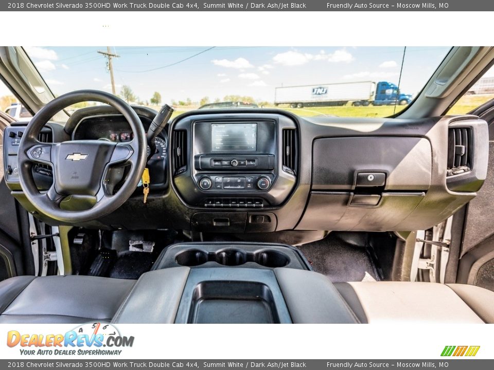 Dashboard of 2018 Chevrolet Silverado 3500HD Work Truck Double Cab 4x4 Photo #26