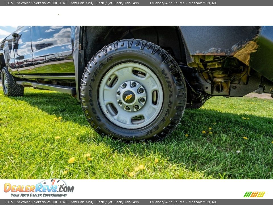 2015 Chevrolet Silverado 2500HD WT Crew Cab 4x4 Black / Jet Black/Dark Ash Photo #2