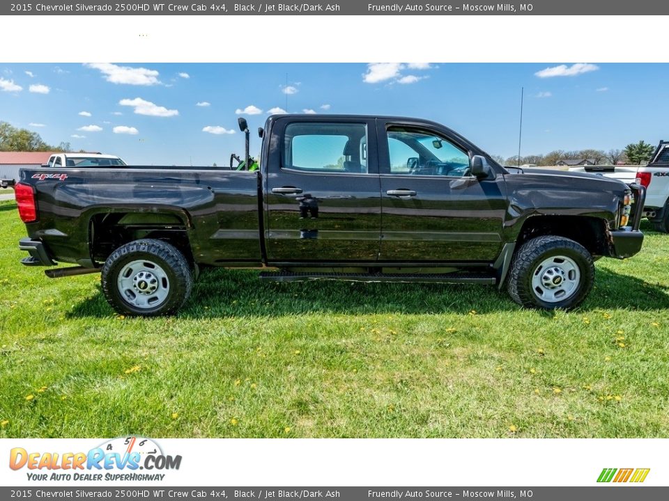 2015 Chevrolet Silverado 2500HD WT Crew Cab 4x4 Black / Jet Black/Dark Ash Photo #3