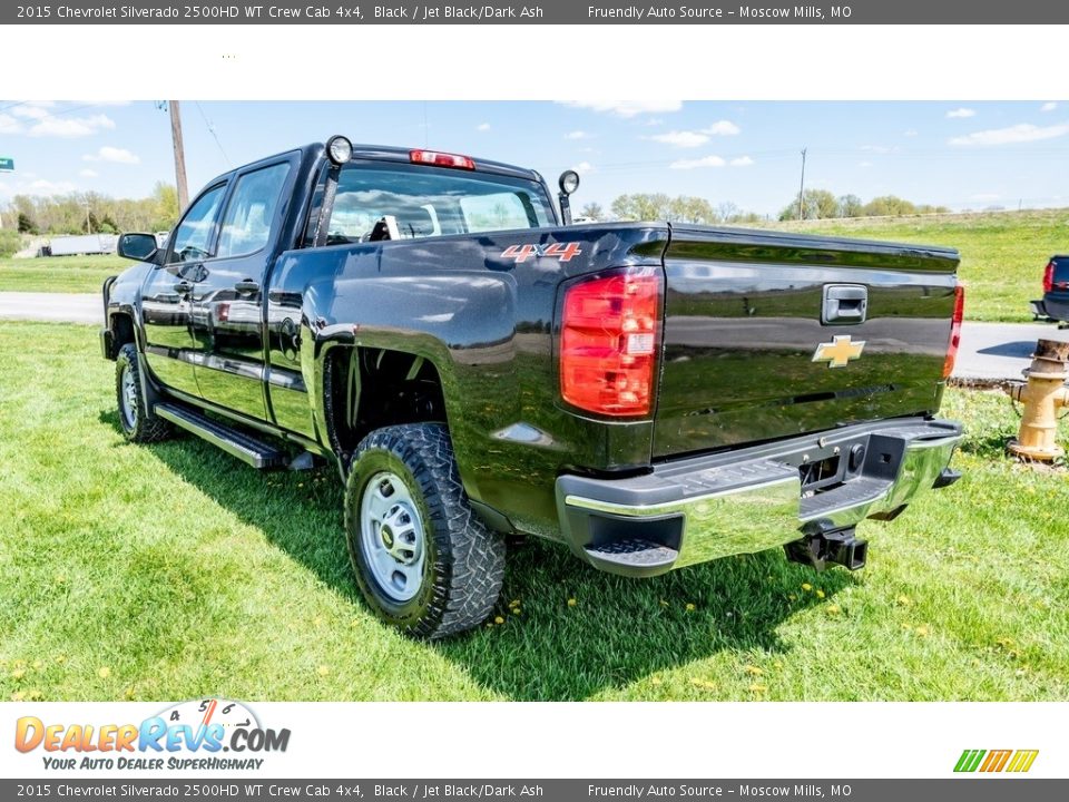 2015 Chevrolet Silverado 2500HD WT Crew Cab 4x4 Black / Jet Black/Dark Ash Photo #6