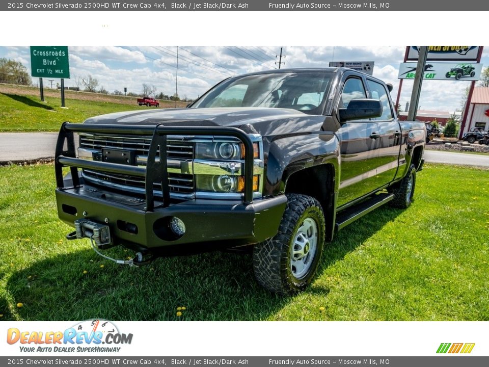 2015 Chevrolet Silverado 2500HD WT Crew Cab 4x4 Black / Jet Black/Dark Ash Photo #8