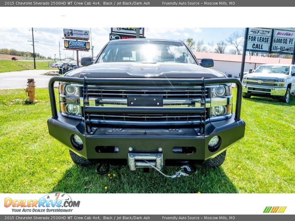 2015 Chevrolet Silverado 2500HD WT Crew Cab 4x4 Black / Jet Black/Dark Ash Photo #9