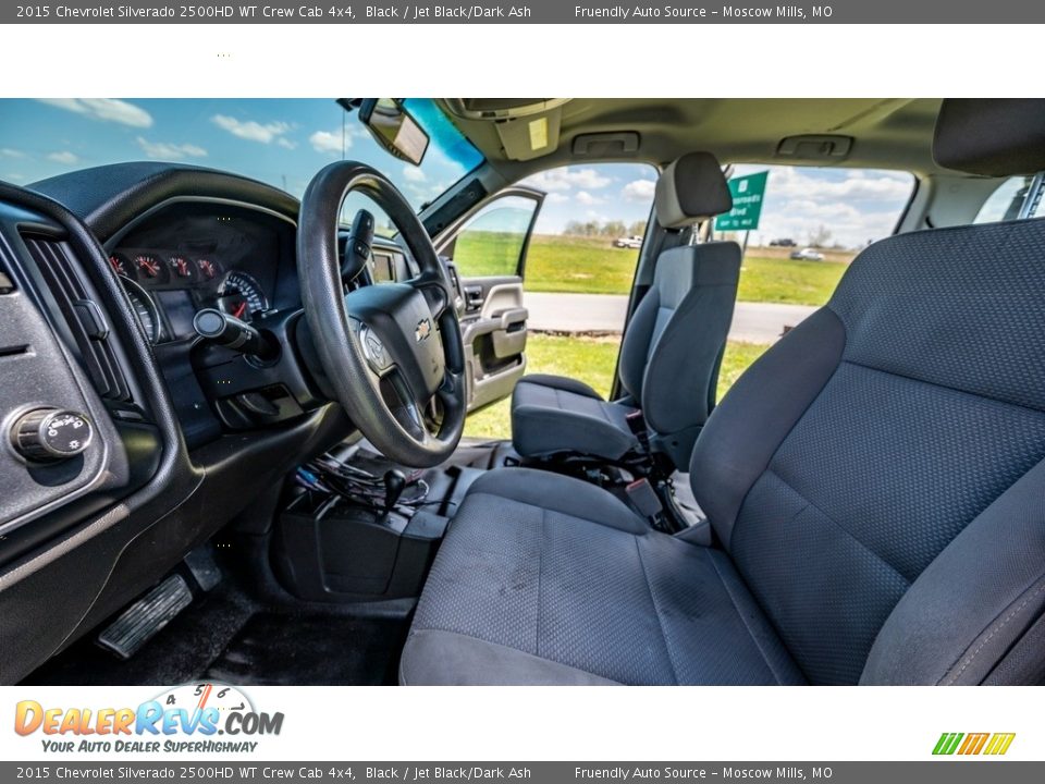 2015 Chevrolet Silverado 2500HD WT Crew Cab 4x4 Black / Jet Black/Dark Ash Photo #18