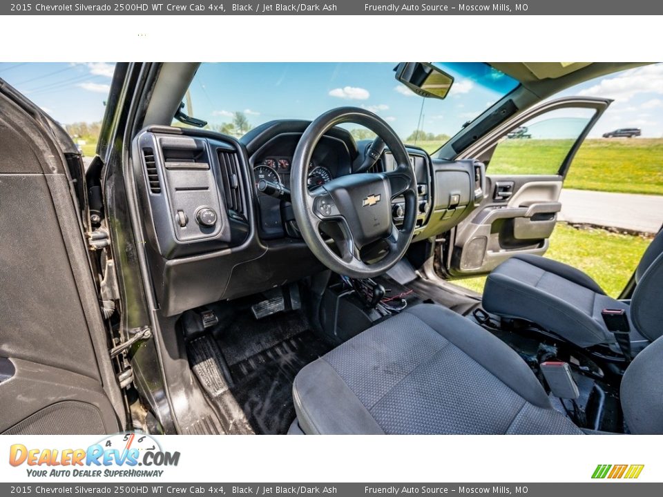 2015 Chevrolet Silverado 2500HD WT Crew Cab 4x4 Black / Jet Black/Dark Ash Photo #19