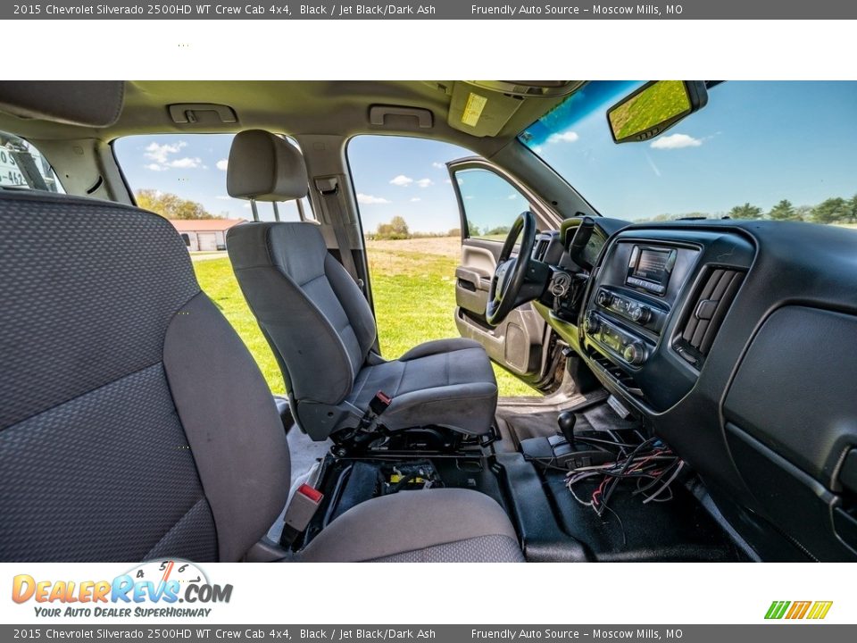 2015 Chevrolet Silverado 2500HD WT Crew Cab 4x4 Black / Jet Black/Dark Ash Photo #24