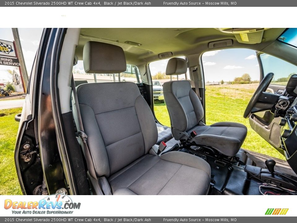 2015 Chevrolet Silverado 2500HD WT Crew Cab 4x4 Black / Jet Black/Dark Ash Photo #25
