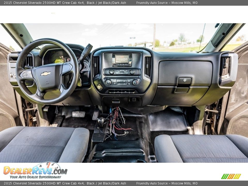 2015 Chevrolet Silverado 2500HD WT Crew Cab 4x4 Black / Jet Black/Dark Ash Photo #26