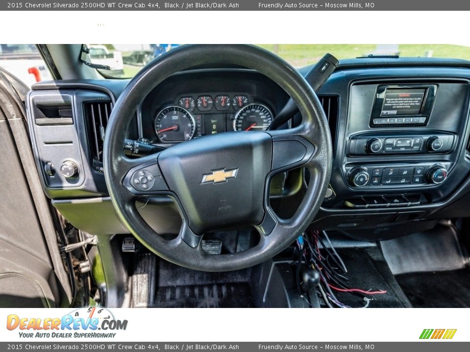2015 Chevrolet Silverado 2500HD WT Crew Cab 4x4 Black / Jet Black/Dark Ash Photo #27