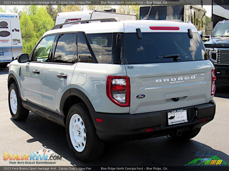 2023 Ford Bronco Sport Heritage 4x4 Cactus Gray / Navy Pier Photo #3