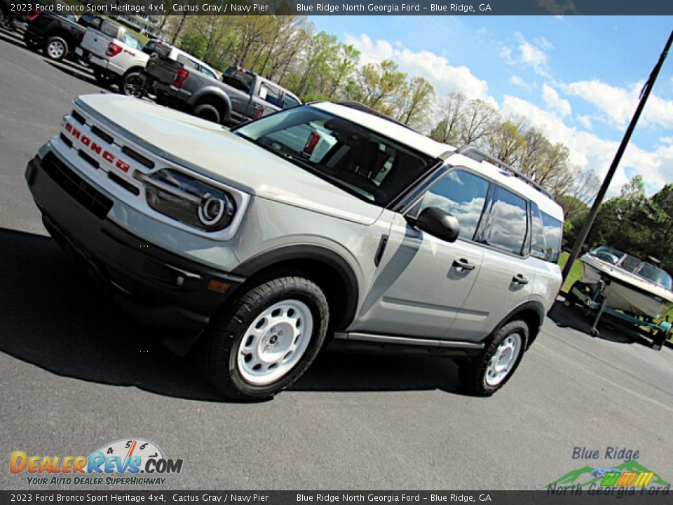 2023 Ford Bronco Sport Heritage 4x4 Cactus Gray / Navy Pier Photo #25