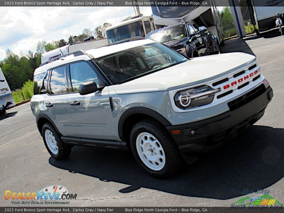 2023 Ford Bronco Sport Heritage 4x4 Cactus Gray / Navy Pier Photo #26