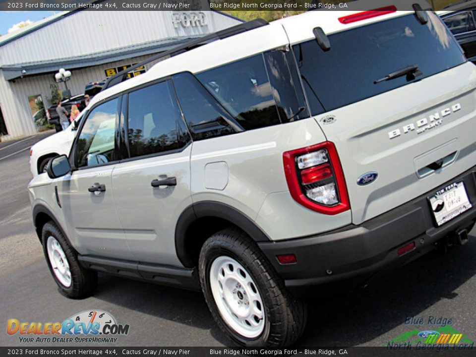 2023 Ford Bronco Sport Heritage 4x4 Cactus Gray / Navy Pier Photo #28