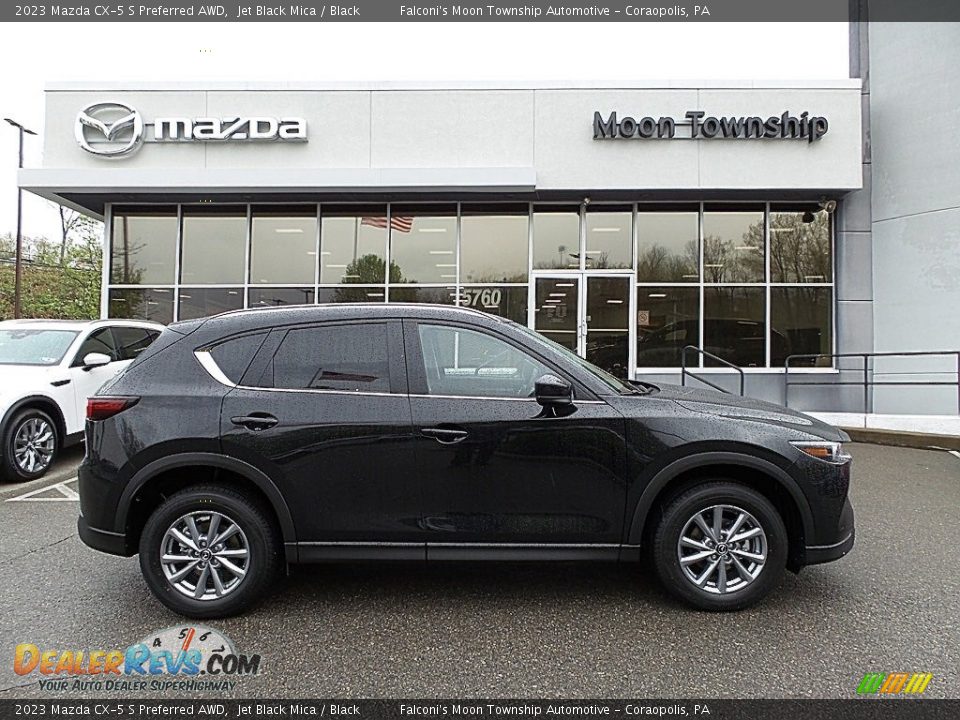 2023 Mazda CX-5 S Preferred AWD Jet Black Mica / Black Photo #1